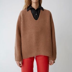 Acne Studios Deborah Sweater in Caramel Brown S